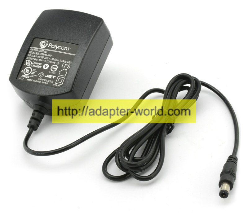 *Brand NEW* Polycom VVX PSA15A-480P 48VDC AC Adapter Power Supply